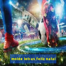 molde letras feliz natal